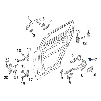 Hyundai OE - Door Latch Bolt