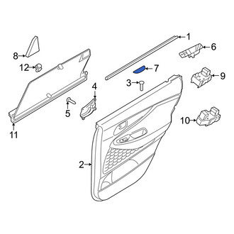 Hyundai OE - Rear Left Exterior Door Handle Cover