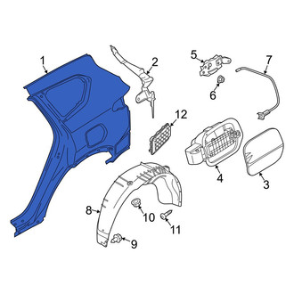 Hyundai OE - Rear Right Outer Quarter Panel