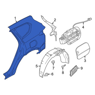 Hyundai OE - Rear Left Outer Quarter Panel