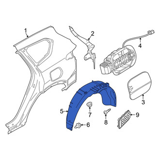 Hyundai OE - Rear Left Quarter Panel Splash Shield