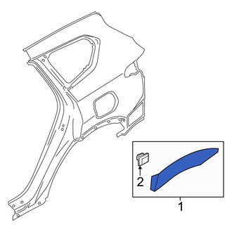 Hyundai OE - Rear Left Wheel Arch Molding