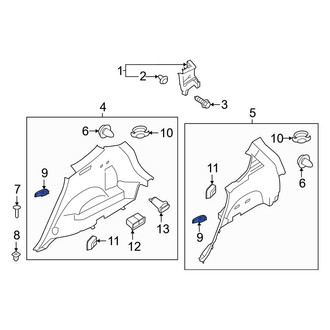 Hyundai OE - Rear Seat Belt Guide
