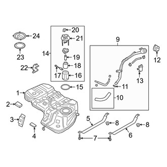 Hyundai OE - Fuel System Components (Calligraphy / SE / SEL)