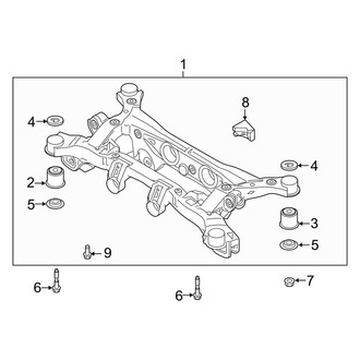 Hyundai OE - Rear Suspension - Suspension Mounting (FWD)