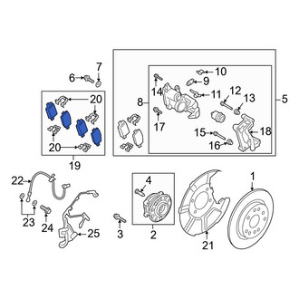 Hyundai OE - Rear Disc Brake Pad Set