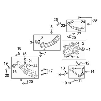 Hyundai OE - Rear Suspension - Suspension Components (Limited / SE / SEL / SEL Plus / Ultimate AWD)