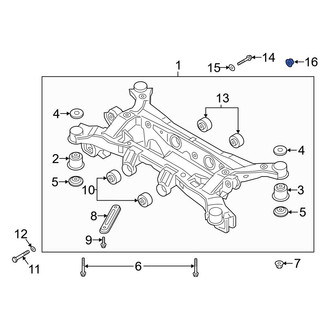 Hyundai OE - Suspension Subframe Crossmember Grommet