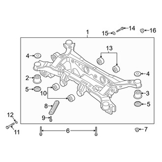 Hyundai OE - Rear Suspension - Suspension Mounting (Limited / SE / SEL AWD)