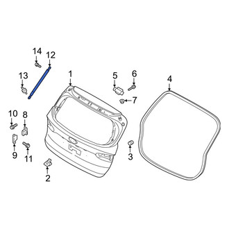 Hyundai OE - Left Liftgate Lift Support