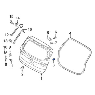 Hyundai OE - Liftgate Stop Bumper