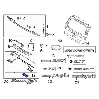 Hyundai OE - Rear Liftgate Pull Handle