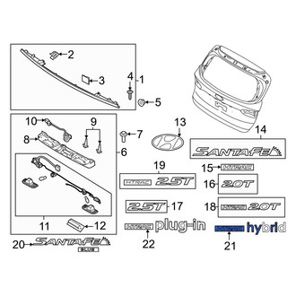 Hyundai OE - Rear Hatch Emblem