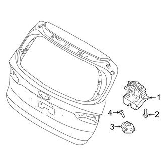 Hyundai OE - Lift Gate - Lock & Hardware (W/O Power Liftgate)