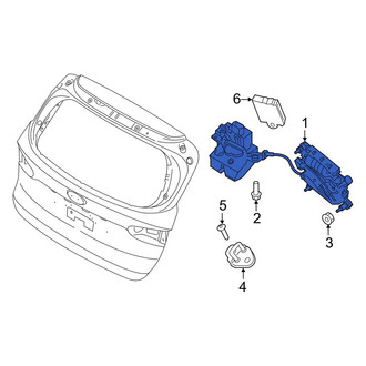 Hyundai OE - Rear Liftgate Latch