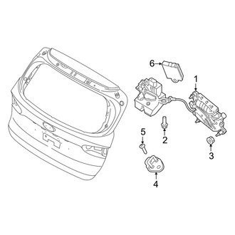 Hyundai OE - Lift Gate - Lock & Hardware (With Power Liftgate)