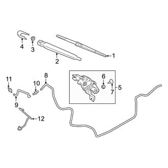 Hyundai OE - Lift Gate - Wiper & Washer Components (Limited / SE / SEL / SEL Plus / Ultimate)