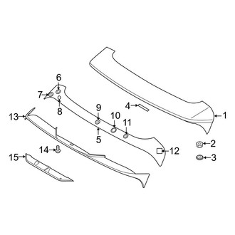 Hyundai OE - Lift Gate - Spoiler (Limited / SE / SEL / SEL Plus / Ultimate)