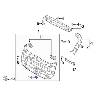 Hyundai OE - Liftgate Trim Cover Cap