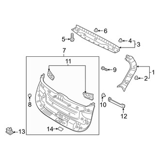 Hyundai OE - Lift Gate - Interior Trim (Limited / SE / SEL)
