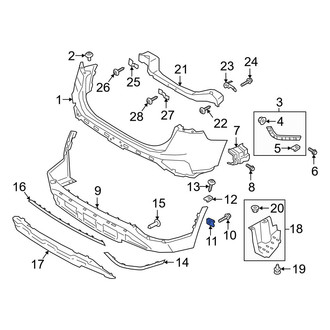 Hyundai OE - Bumper Cover Nut