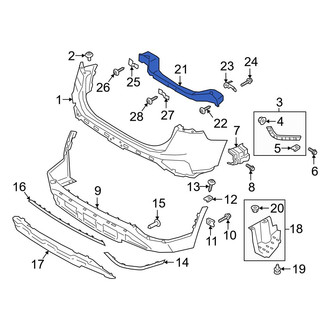Hyundai OE - Rear Bumper Impact Bar