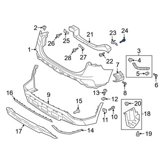 Hyundai OE - Bumper Impact Bar Bolt