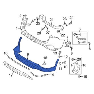 Hyundai OE - Rear Lower Bumper Cover