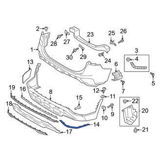 Hyundai OE - Front Center Bumper Trim