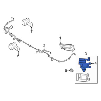 Hyundai OE - Rear Left Blind Spot Detection System Warning Sensor Bracket