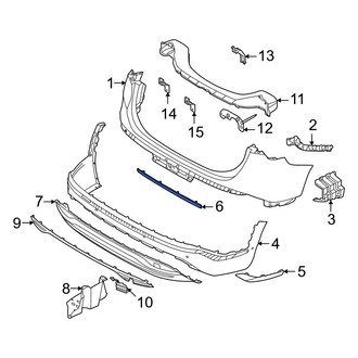 Hyundai OE - Rear Center Reflector Panel
