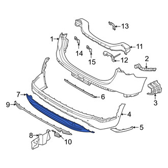 Hyundai OE - Rear Lower Bumper Cover Spacer Panel