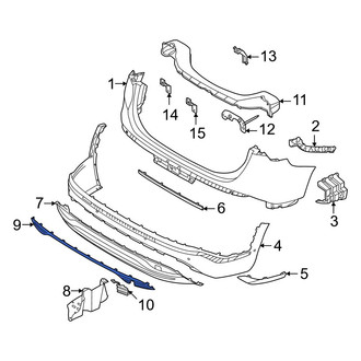 Hyundai OE - Rear Lower Bumper Trim