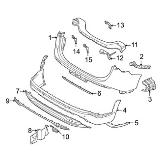 Hyundai OE - Rear Bumper - Bumper & Components (Hybrid Blue / Hybrid Limited / Hybrid SEL Premium / Plug-In Hybrid Limited / Plug-In Hybrid SEL Convenience)