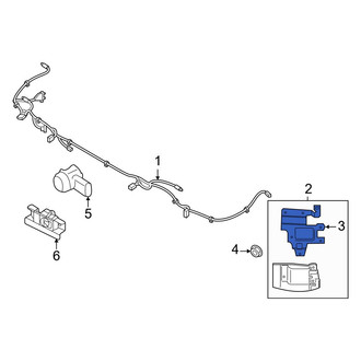 Hyundai OE - Rear Left Blind Spot Detection System Warning Sensor Bracket