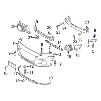 Hyundai OE - Bumper Cover Retainer