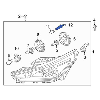 Hyundai OE - Front Headlight Socket