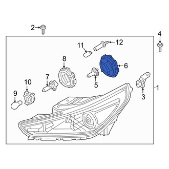 Hyundai OE - Front Headlight Bulb Cap