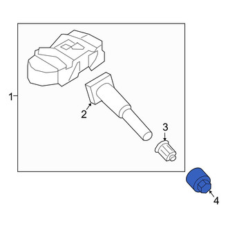 Hyundai OE - Tire Pressure Monitoring System (TPMS) Sensor Nut