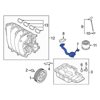 Hyundai OE - Engine Oil Pump Pickup Tube and Screen