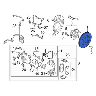 Hyundai OE - Front Disc Brake Rotor