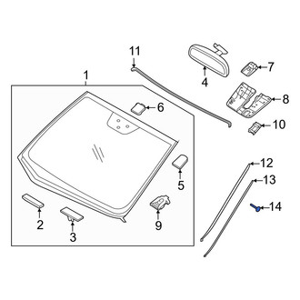 Hyundai OE - Windshield Molding Rivet