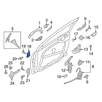 Hyundai OE - Front Left Lower Door Hinge