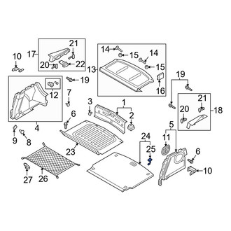 Hyundai OE - Rear Spare Tire Compartment Cover Latch