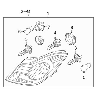Hyundai OE - Front Lamps - Headlamp Components