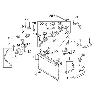 Hyundai OE - Lower Radiator Insulator