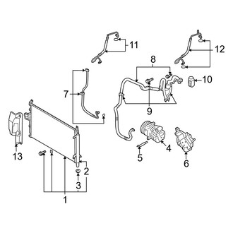 Hyundai OE - Air Conditioner & Heater - Condenser, Compressor & Lines (GLS / Limited)