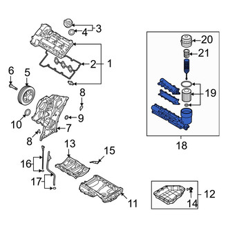 Hyundai OE - Engine Oil Filter Housing