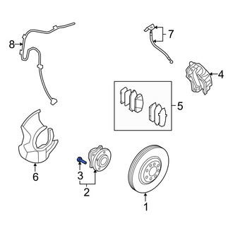 Hyundai OE - Rear Wheel Lug Stud