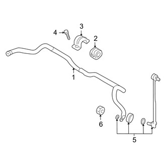 Hyundai OE - Front Suspension - Stabilizer Bar & Components